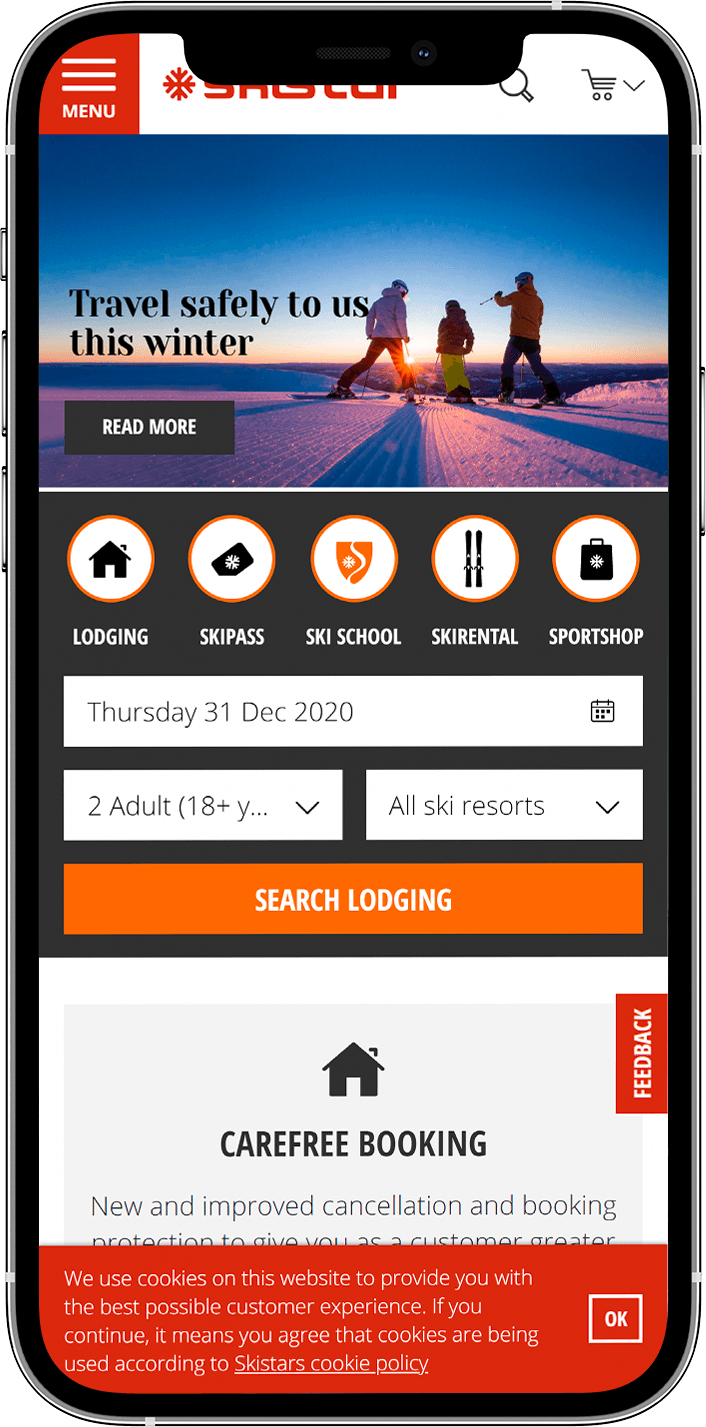 Skistar ecommerce our work